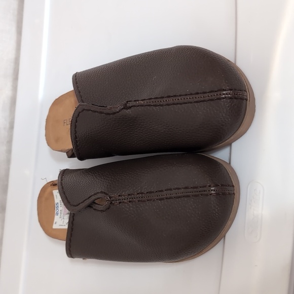 Flex Step Brown Faux Pebbled Leather Backless Mule New without Tags Size 7.5 - Picture 6 of 6